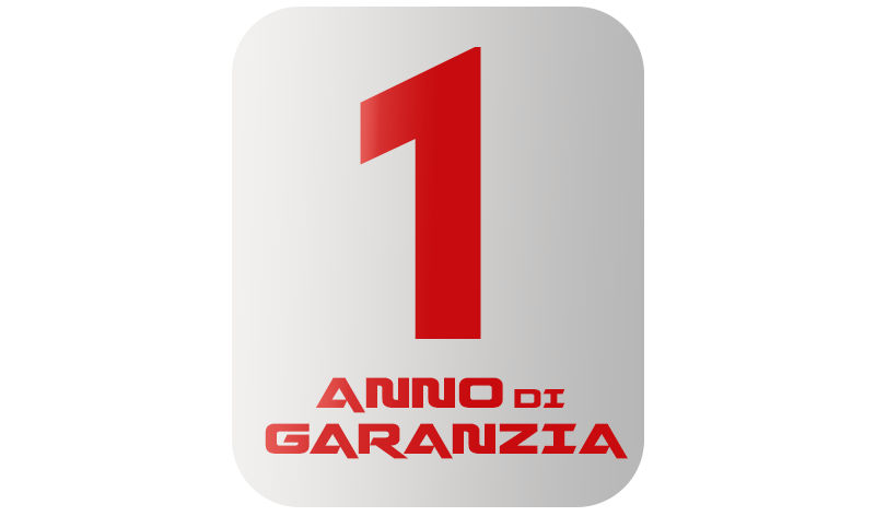 1 anno di garanzia